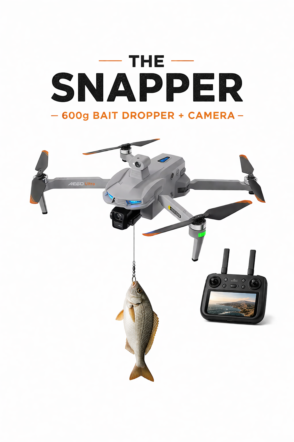 The Snapper - 600g bait dropper + camera (some photos, mostly fishing)